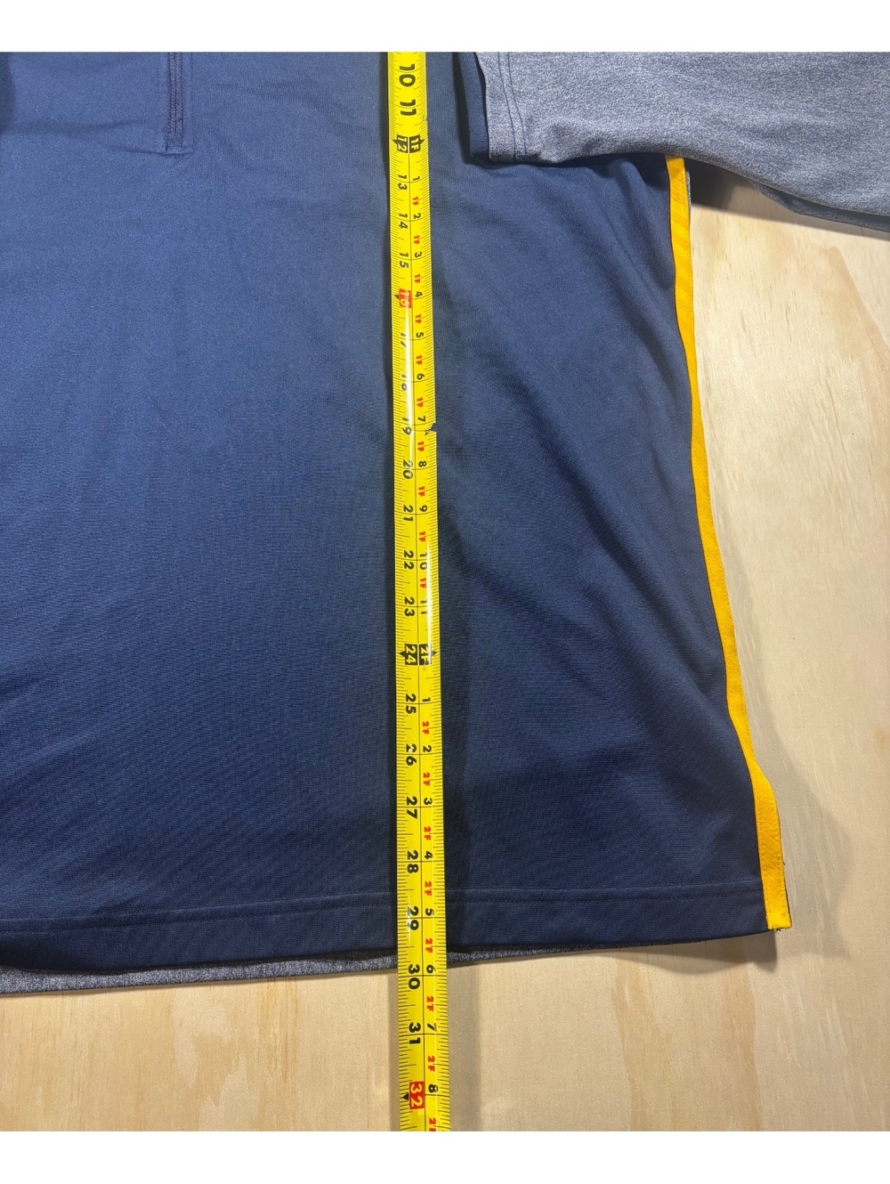 Nike Dri-Fit West Virginia Sweatshirt Mens XL Blue Quarter Zip Pullover Football - Picture 5 of 8